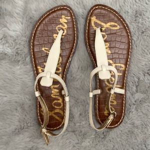 SAM EDELMAN Cream Sandals size 5.5